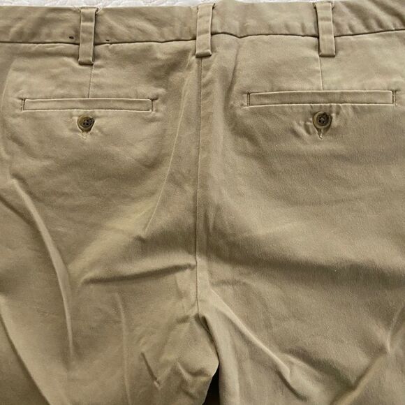 Lands' End Tan Midrise Chino Cropped Capris Women's Size 10​​ - Picture 5 of 10